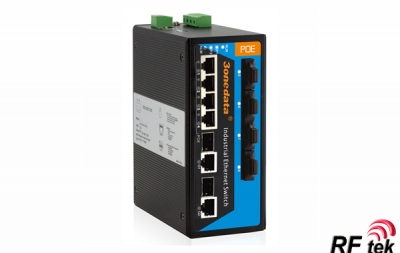 IPS7110-2GC-4F-4POE / 2Gigabit+4Fiber+4TP POE End&uuml;striyel Ethernet Switch