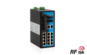 IES7120x-xx / 20 Portlu, Full Gigabit, TP ve FX Yönetilebilir DIN-RAY End.Ethernet Switch